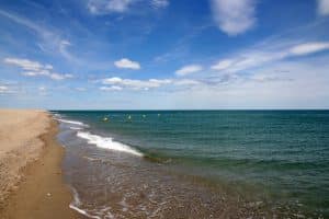 Torreilles Plage, Pyrénées-Orientales, côte sablonneuse